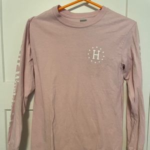 Pink huf long sleeve tee